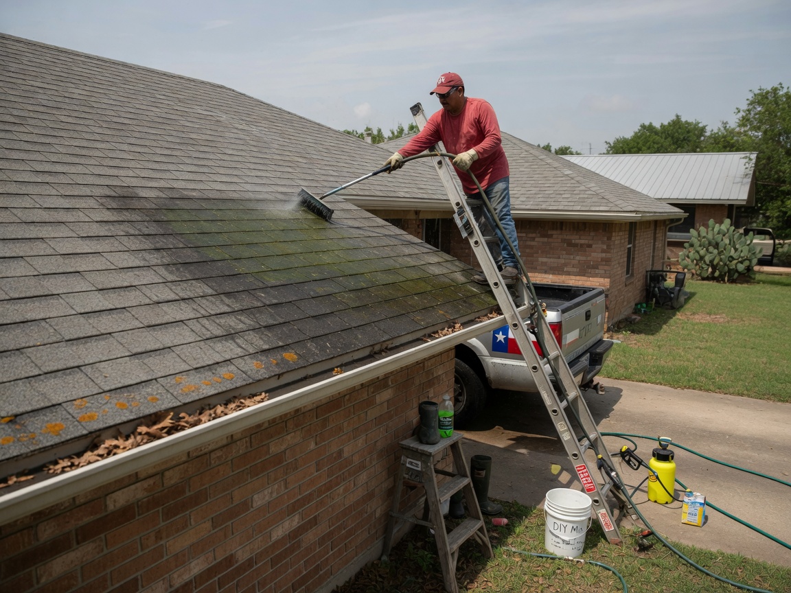 DIY Roof Cleaning Tips Safe for Texas Homes