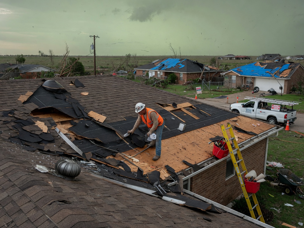 Handling Roof Damage from High Winds in Tornado Alley